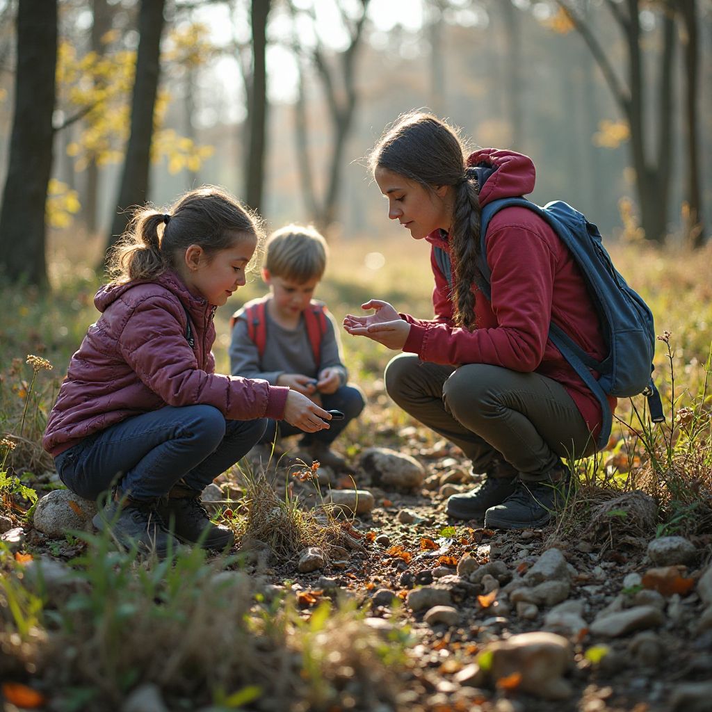 Children in outdoor environmental education program
